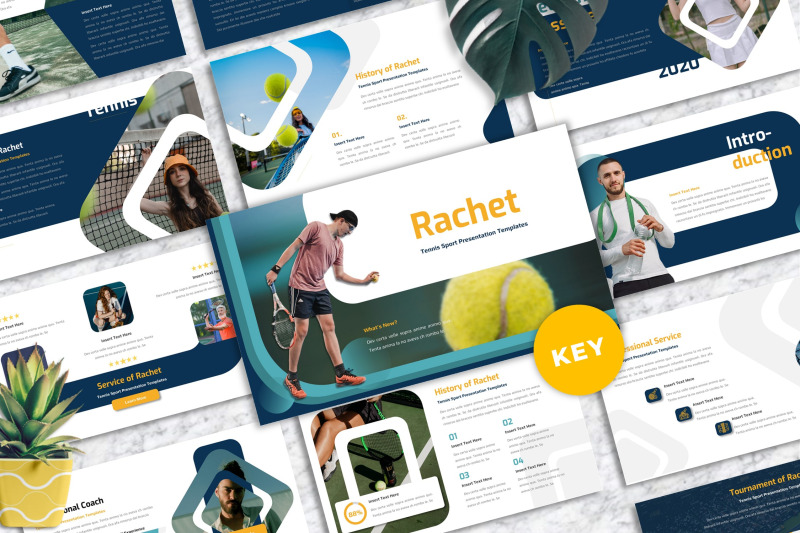 rachet-tennis-sport-keynote-templates