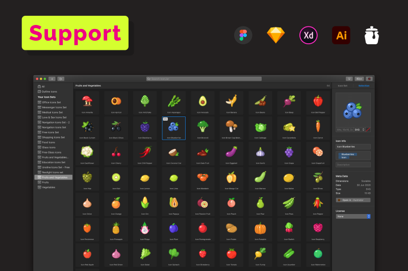 fruits-and-vegetables-icons