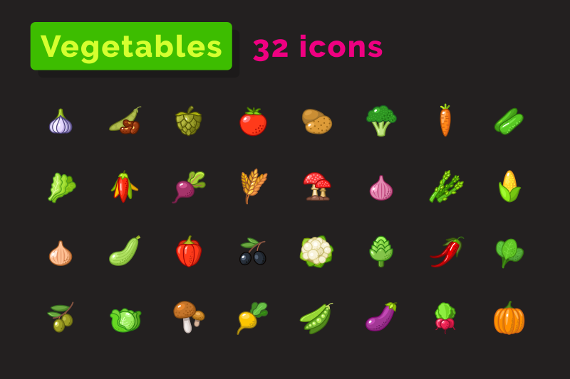 fruits-and-vegetables-icons