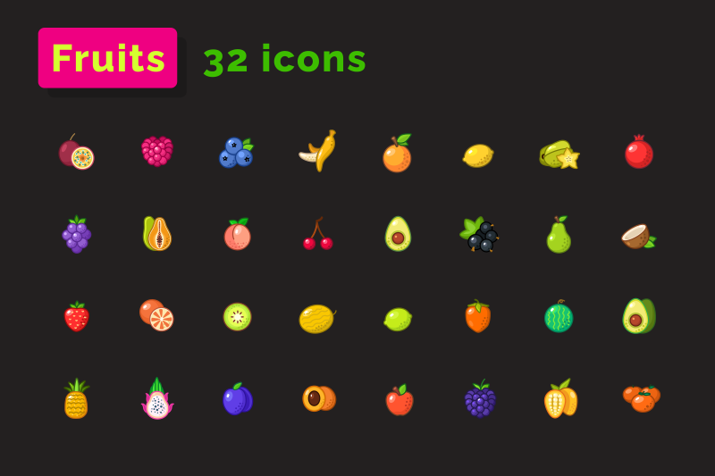 fruits-and-vegetables-icons