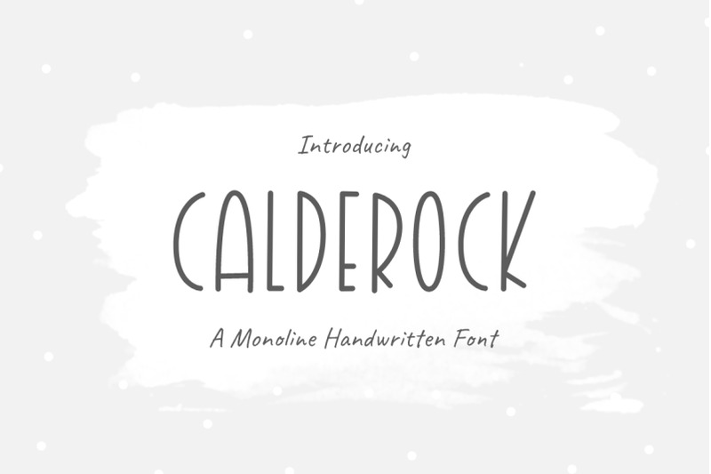 calderock-monoline-handwritten-font