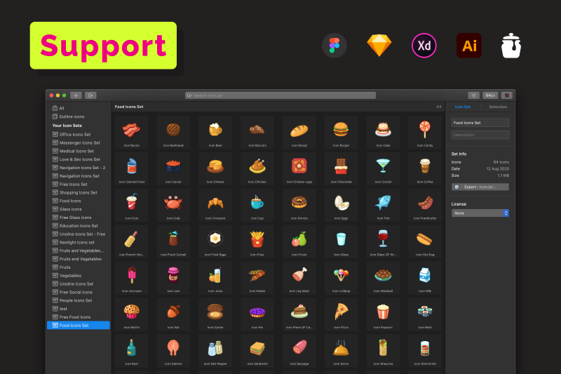 food-icons-set