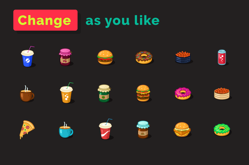 food-icons-set