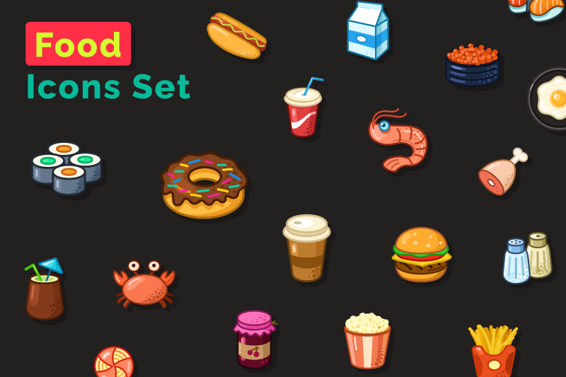 food-icons-set