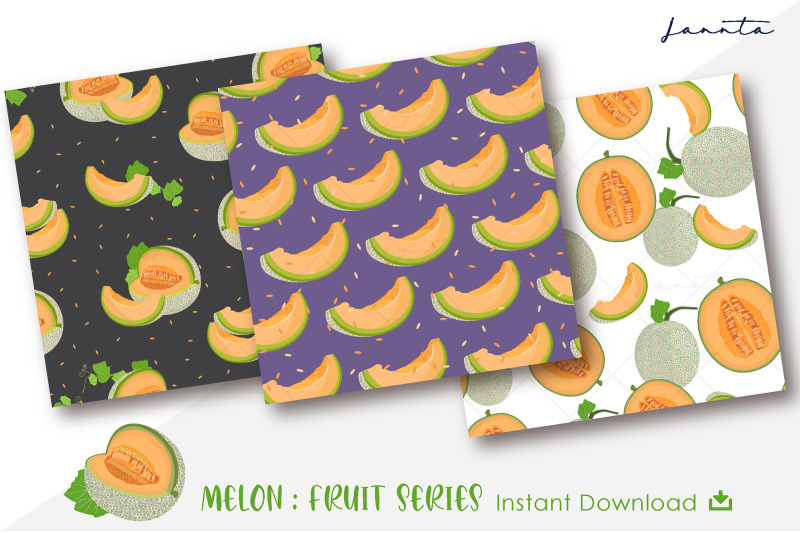 melon-seamless-pattern-fruits-background