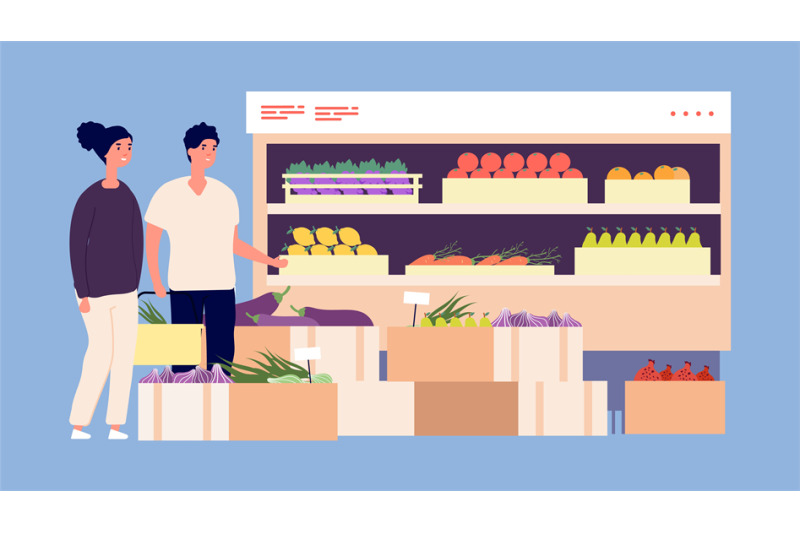 supermarket-customers-people-shopping-fruits-vegetables-man-and-woma