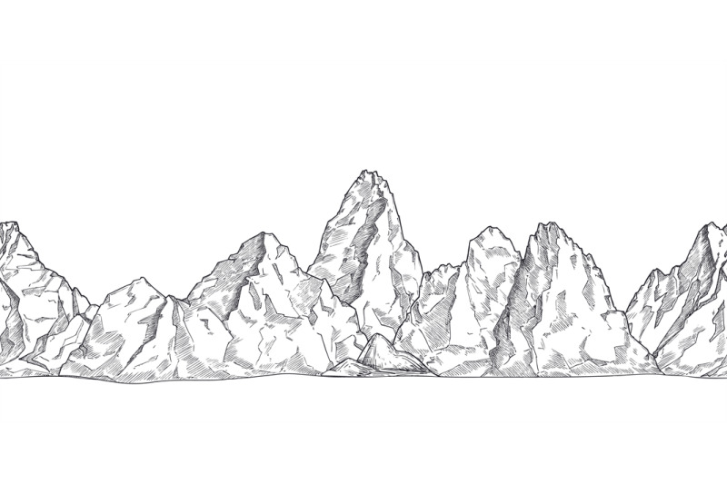 mountain-range-outline-nature-drawing-pencil-sketch-rocky-peaks-pano