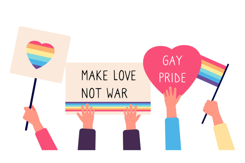 gay-parade-placards-hands-holds-rainbow-flags-hearts-and-text-inspir