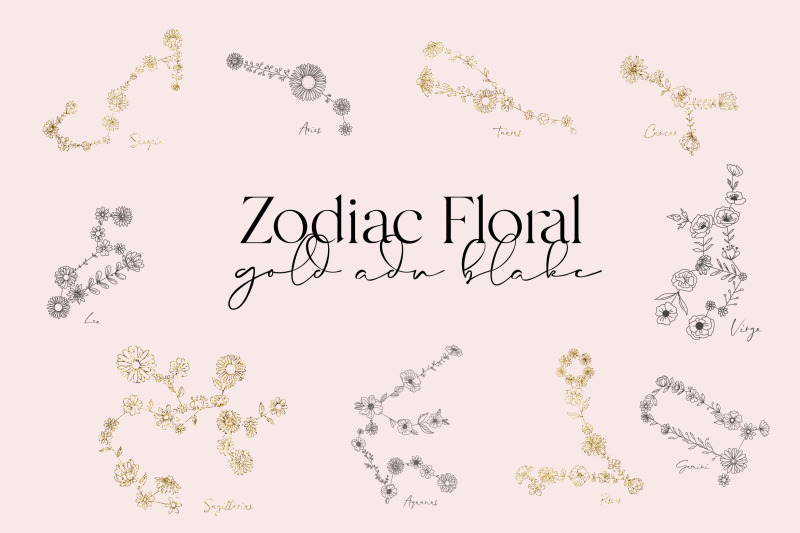 zodiac-floral-constellation