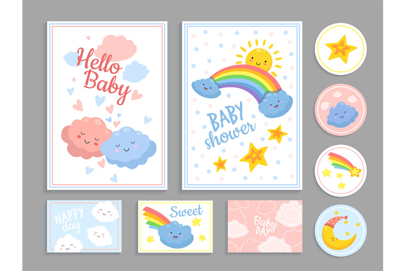 baby-shower-abstract-cute-clouds-heart-kid-print-pattern-and-invitat