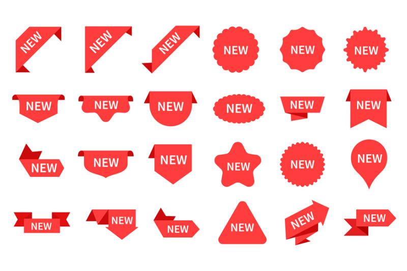 new-arrival-stickers-elegant-advertising-icons-red-shopping-ribbons