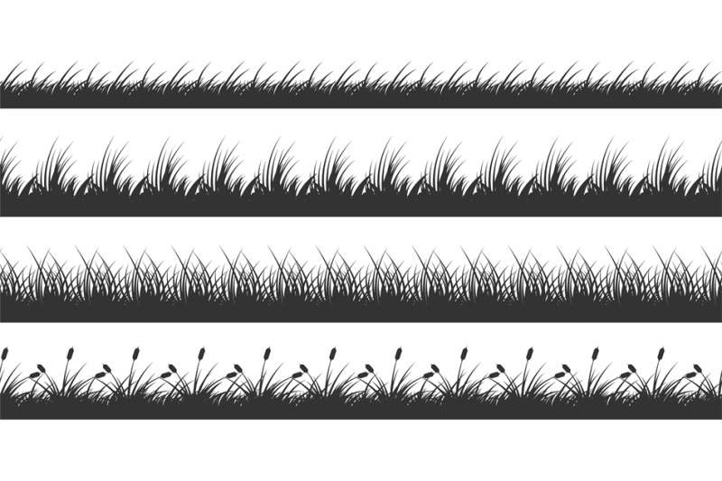 grass-borders-planted-meadow-silhouette-background-isolated-horizont