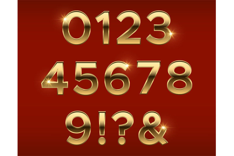 golden-numbers-gold-3d-figures-stylish-celebrating-font-anniversary