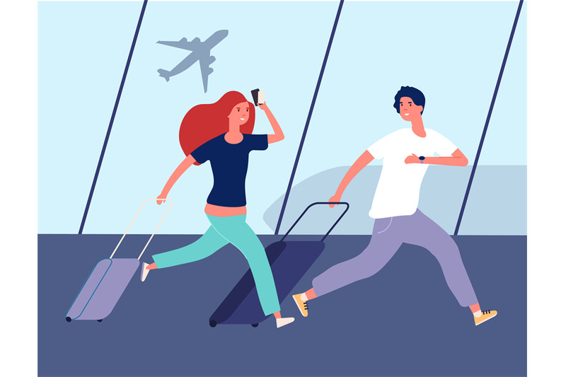 people-in-airport-young-couple-run-to-airplane-man-woman-with-suitca