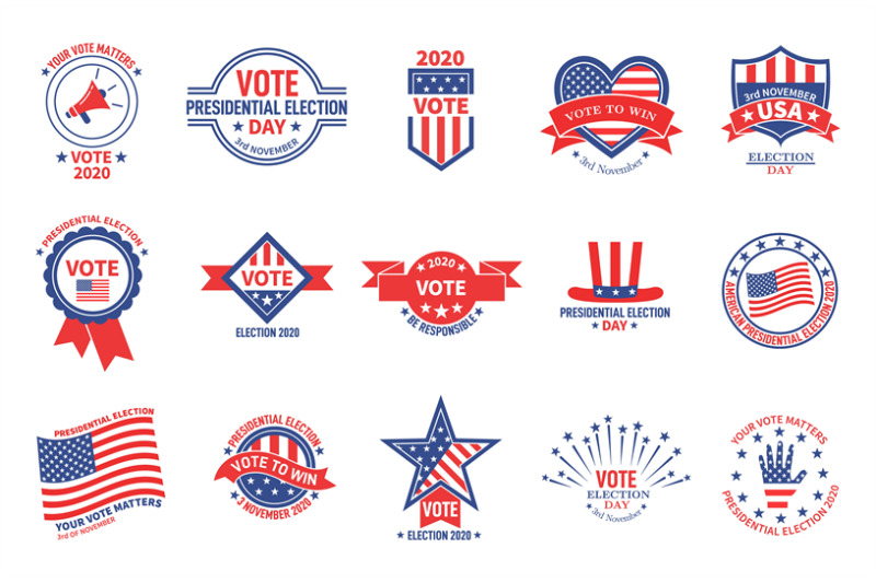 election-badges-political-campaign-usa-presidential-day-vote-americ