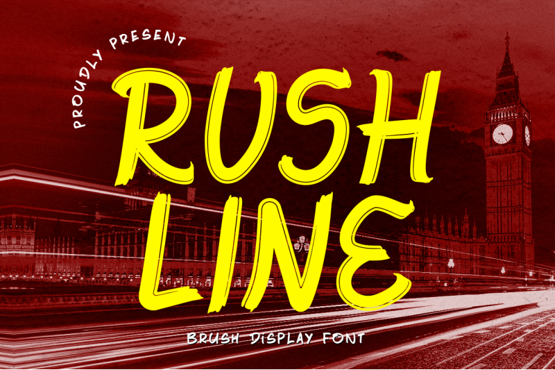 rushline-brush-display-font