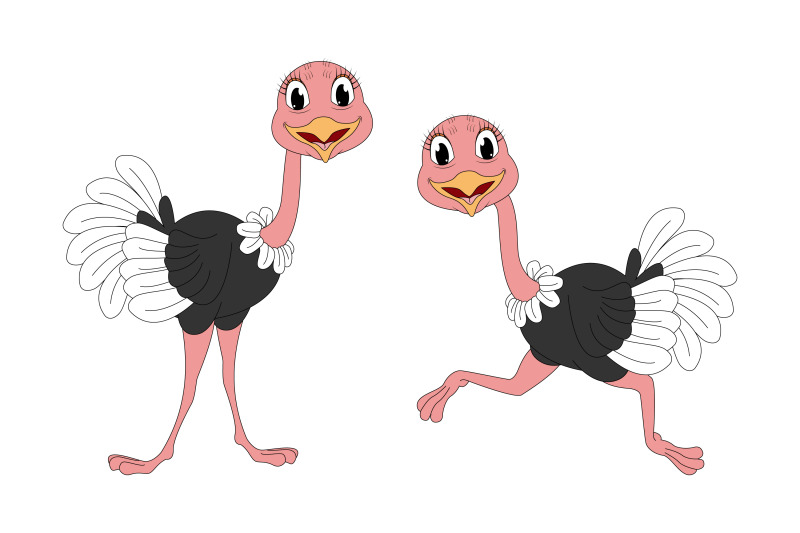 cute-ostrich-bird-cartoon