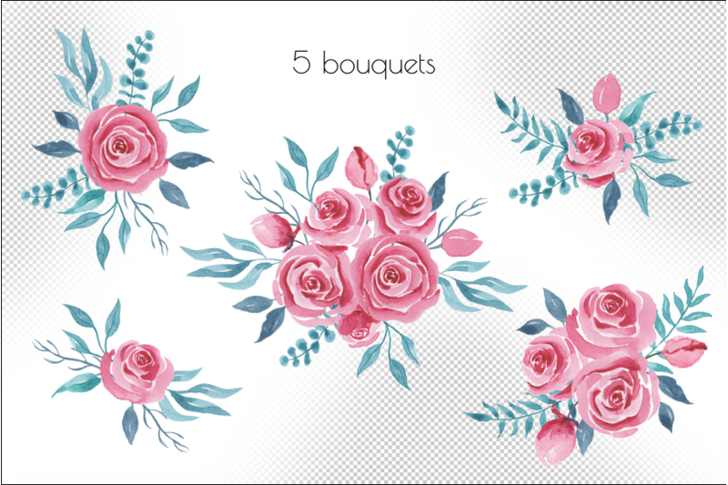rose-blush-watercolor-set-wedding-decor-flower-clipart