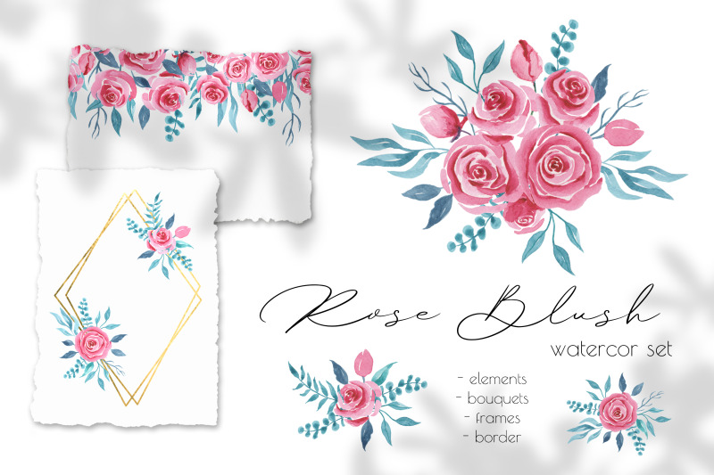 rose-blush-watercolor-set-wedding-decor-flower-clipart