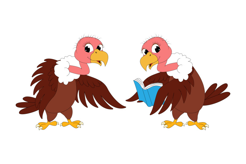 cute-vulture-bird-animal-cartoon