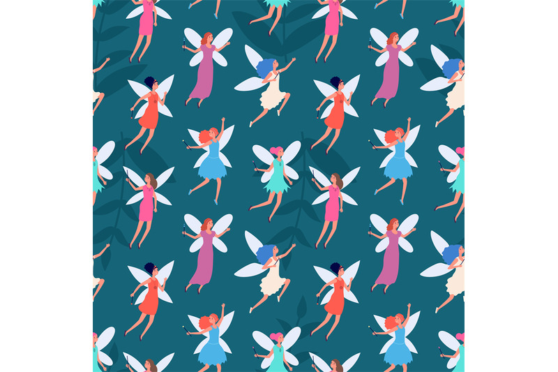 forest-fairy-pattern-kids-print-cute-tale-flying-princess-background