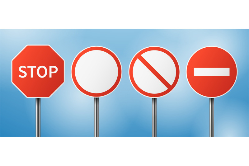 stop-road-sign-blank-street-traffic-danger-stopping-gesturing-boards