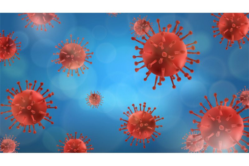 viruses-background-coronavirus-covid19-realistic-molecules-red-bacte