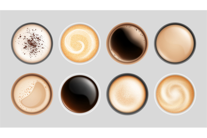 realistic-coffee-cup-top-view-hot-latte-cappuccino-espresso-isolated