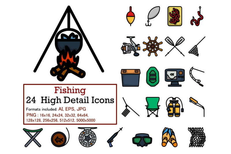 fishing-icon-set