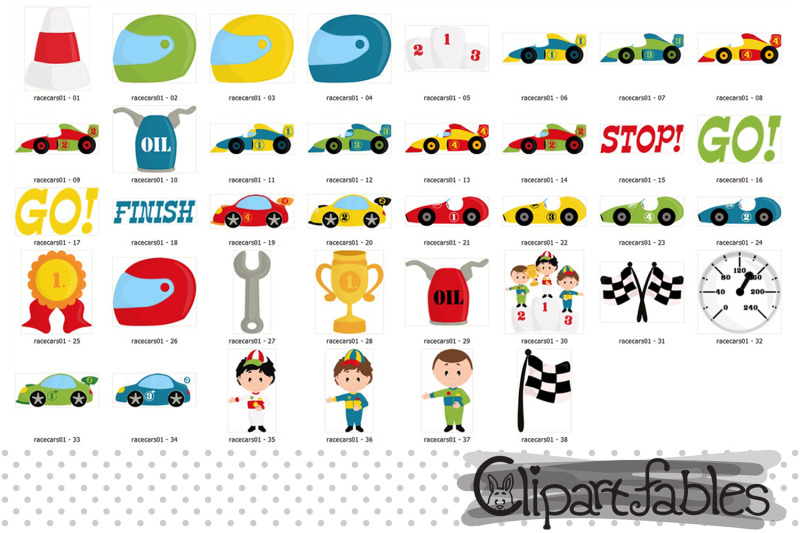 cute-race-car-clipart-racing-party-sport