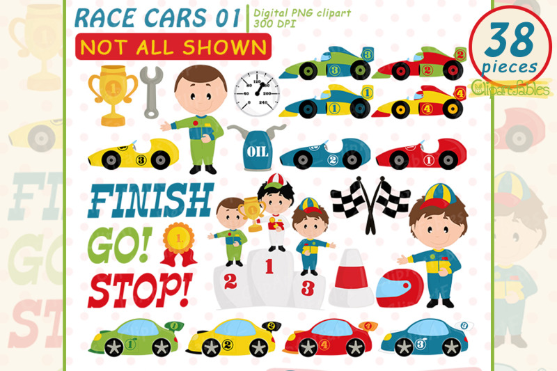 cute-race-car-clipart-racing-party-sport