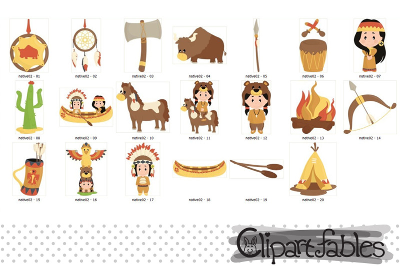 cute-native-american-clipart-dream-catcher-art-western-art