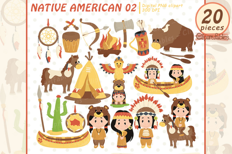 cute-native-american-clipart-dream-catcher-art-western-art