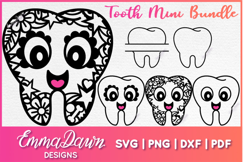 tooth-mini-bundle-svg-6-mandala-zentangle-designs