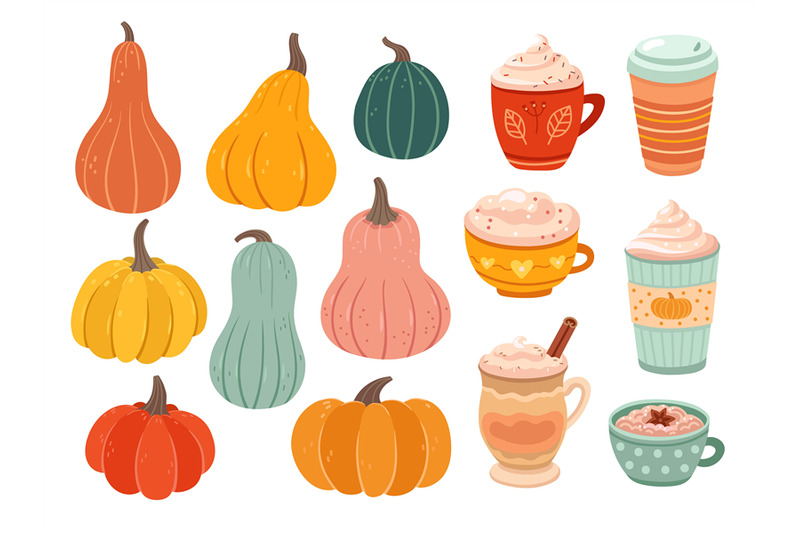 pumpkin-season-creative-simple-pumpkins-ripe-variety-nature-objects