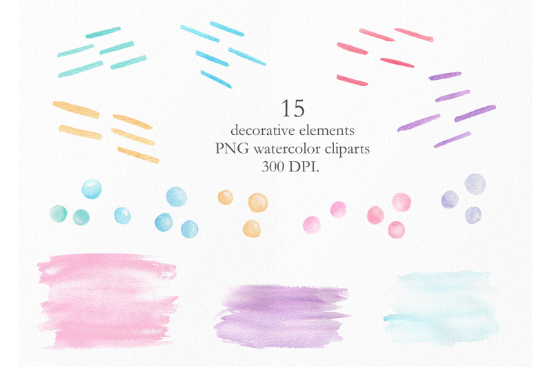 watercolor-donuts-clipart-collection