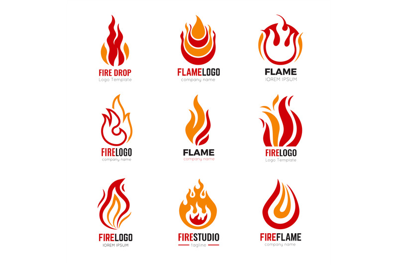 flame-logo-burning-fire-graphic-symbols-for-business-identity-vector