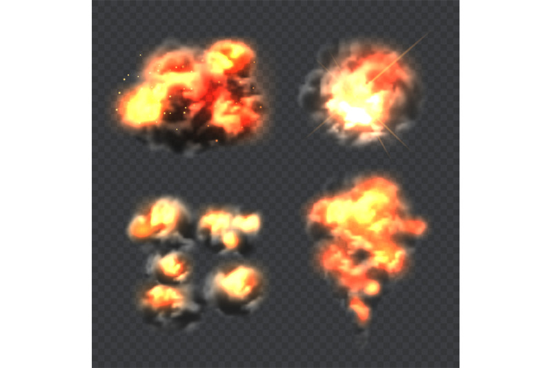 bomb-explosion-fire-realistic-explosion-effect-light-vector-collectio