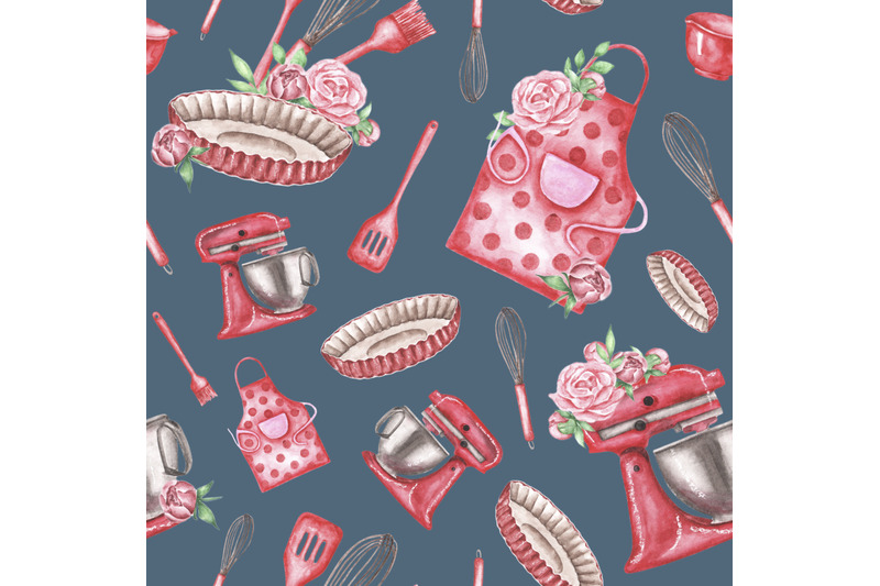 baking-watercolor-seamless-pattern-confectionery-baker-cookbook