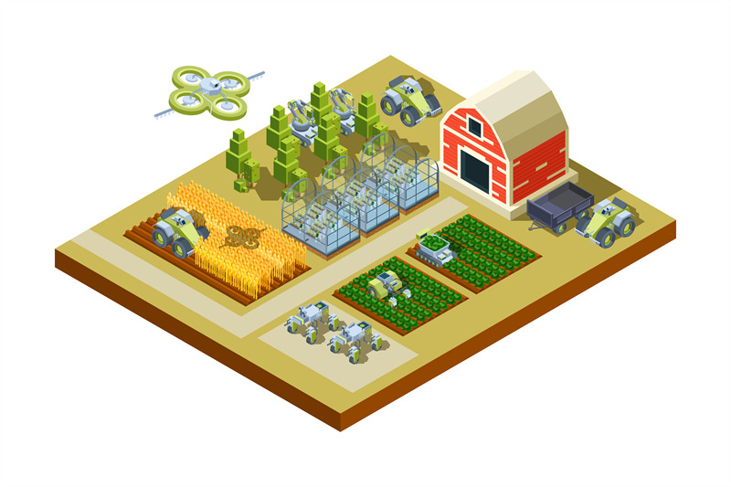 smart-farm-buildings-big-household-agriculture-machinery-feed-tractor