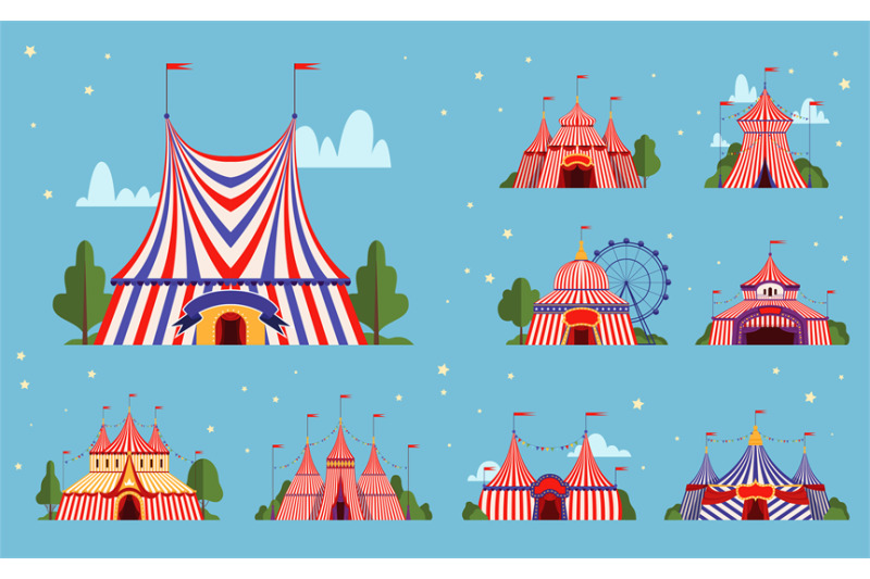 circus-tent-festival-events-or-party-park-tent-with-stripe-lines-bord