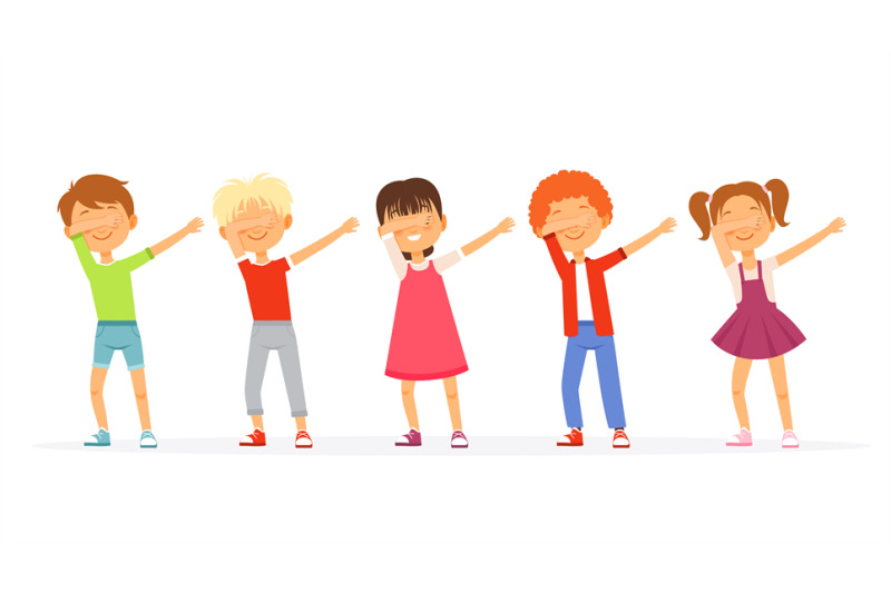 dabbing-kids-dancing-and-posing-school-teenager-groups-young-american