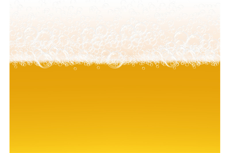 beer-foam-transparent-macro-view-bubbles-on-yellow-background-liquid