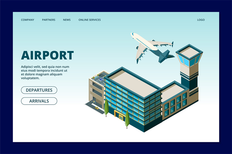 airport-landing-page-departures-arrivals-info-banner-3d-airport-term
