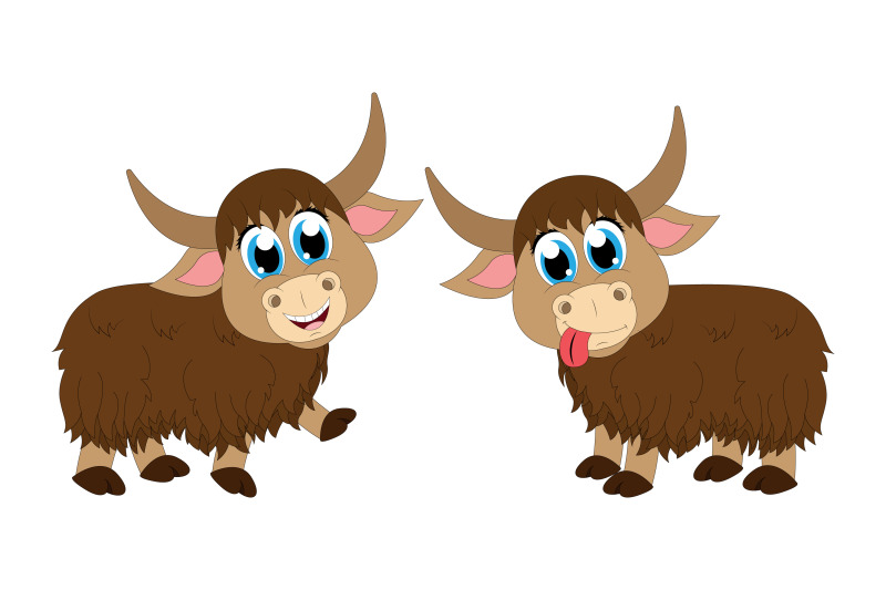 cute-yak-animal-cartoon