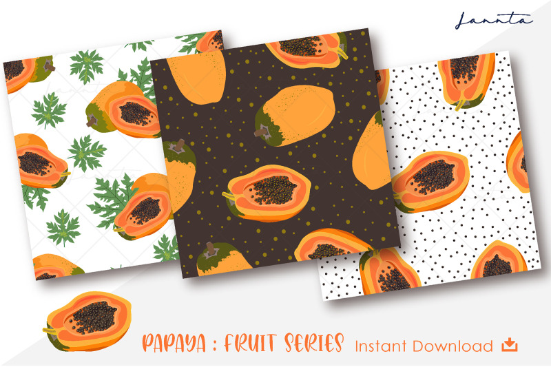 papaya-seamless-pattern-fruit-background