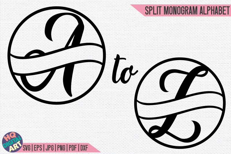 split-monogram-alphabet-svg-26-split-letters