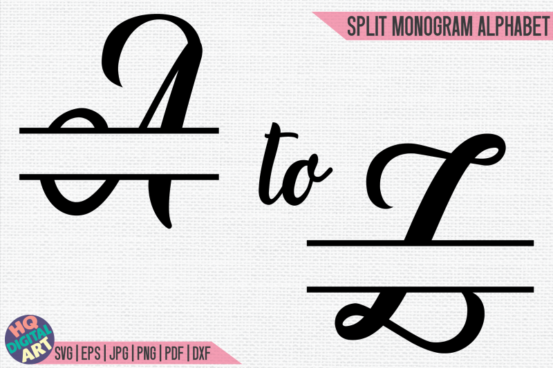 split-monogram-alphabet-svg-26-split-letters