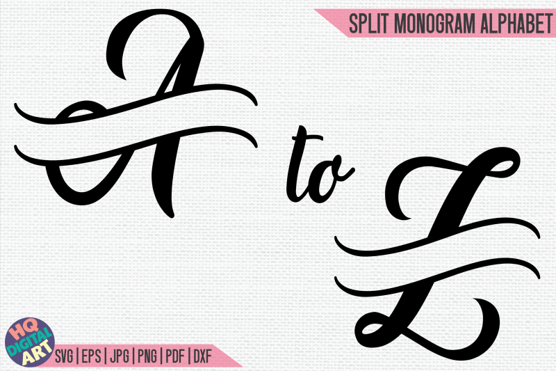 split-monogram-alphabet-svg-26-split-letters