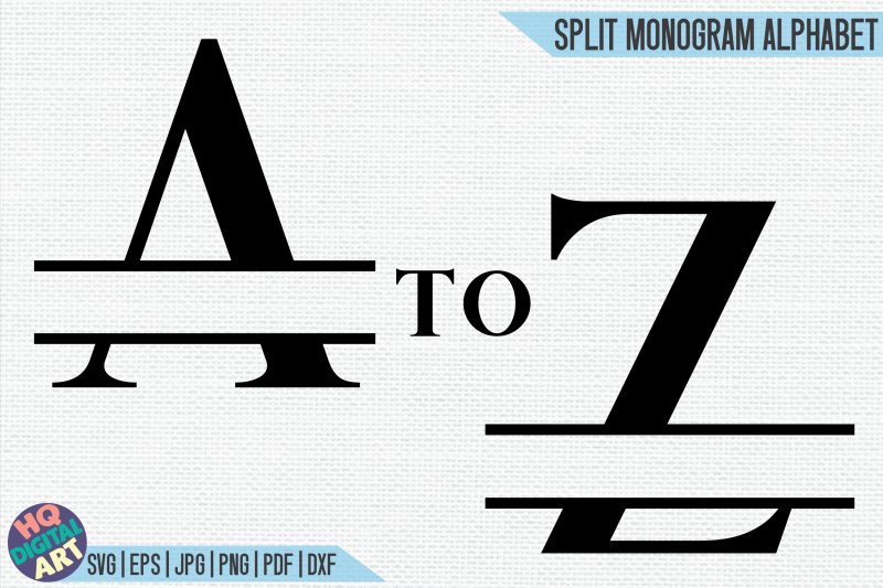 split-monogram-alphabet-svg-26-split-letters